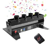 JIANGYUXINLI Electric Confetti Cannon | Confetti Launcher Cannon | With Multi Function DMX and Remote Control | Professional Confetti Blower Machine | For Clubs Weddings Concerts and Parties