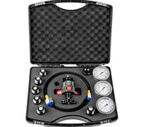 JIANGYUXINLI Nitrogen Accumulator Charging Kit,Adapter Kits For Accumulators,Professional Hydraulic Tool,with 3 Pressure Gauge Test System with 7 Couplings & 1 Gas Hose