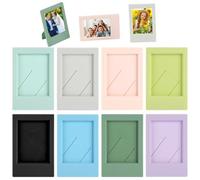 JIANGZHIB Pack of 8 Mini Picture Frames, 9.2 x 6.1 cm Small Picture Frame, DIY Colourful Picture Frame Set, Small Picture Frame, 3 Inches, Mini Polaroid Picture Frame for 90 Instant Film Fujifilm