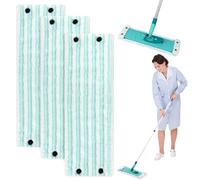 JIANGZHIB Set of 3 Mop Covers for Leifheit Clean Twist XL, 48 x 15 cm, Microfibre, Ideal for Hard Floor, Tile, Wood, Marble, Ceramic, Stone