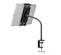 JiangZShangM Tablet Holder Stand Desk, 360° Adjustable Gooseneck Tablet Holder, Flexible Gooseneck Tablet Holder and Tablet Arm, 360 Degree Rotation Tablet Bed Holder with Secure Tablet Holder Clamp