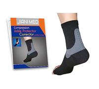 JianiMed Ankle Protector - Achilles Tendon, Compression Support, Ankle Strain, Sprains, Protection, Everyday Wear, Taiwan Excellence S/M