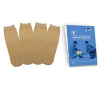 JianiMed Cotton Prosthetic Stump Socks - AK, 1 PLY, Light Compression, Soft, Thin, Amputee Socks, Taiwan Excellence, 4 PCS XL/2XL/3XL
