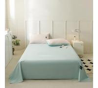 JIANINGHOME Cotton Flat Sheet 120x230cm,Comforts Cotton Flat Sheets King Size Breathable, Anti Wrinkle, Shrink and Fade Resistant Count Bed Sheets Bedding