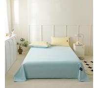 JIANINGHOME Cotton Flat Sheet 230x250cm,Comforts Cotton Flat Sheets King Size Breathable, Anti Wrinkle, Shrink and Fade Resistant Count Bed Sheets Bedding