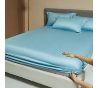 JIANINGHOME Fitted Sheet 120x200 Cotton Extra Deep Fitted Sheets - Easy Care