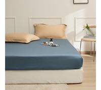 JIANINGHOME Fitted Sheet 180x200 Extra Deep Pocket Durable Elastic Fitted Bed Sheets Super Soft Cozy and Breathable