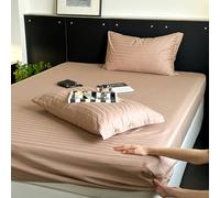 JIANINGHOME Fitted Sheet 180x200 Fitted Sheet Cotton Blend double bed, Easy Care, Soft and Comfortable