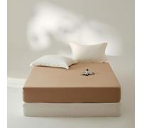 JIANINGHOME Fitted Sheet 50x75cm Extra Deep Pocket Durable Elastic Fitted Bed Sheets Double Super Soft Cotton Bedding