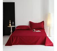 JIANINGHOME Flat Sheet 230x250cm,Comforts Cotton Flat Sheets King Size Breathable, Anti Wrinkle, Shrink and Fade Resistant Count Bed Sheets Bedding