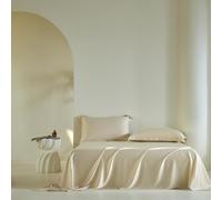 JIANINGHOME Flat Sheet 245x260cm Shrinkage And Fade Resistant Bedsheet with Pillowcases 50x75cm/2pcs