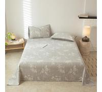 JIANINGHOME Flat Sheet Cotton 200x235cm Double Flat Sheet