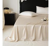 JIANINGHOME Satin Silk Bedding 160x230cm,Satin Bed Sheets,Super Soft