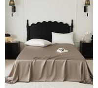 JIANINGHOME Satin Silk Bedding 160x245cm,Satin Sheet Set Luxury and Silky with Natural Sheen, Breathable, Anti Wrinkle