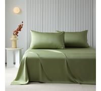 JIANINGHOME Satin Silk Bedding 160x245cm,Soft Satin Bed Sheets, Easy Care, Soft, Comfortable