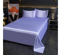 JIANINGHOME Satin Silk Bedding 180x230cm,Satin Bed Sheets,Super Soft