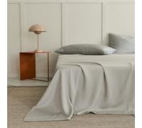 JIANINGHOME Satin Silk Bedding 245x250cm,Satin Sheet Set Luxury and Silky with Natural Sheen, Breathable, Anti Wrinkle