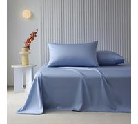JIANINGHOME Satin Silk Bedding 245x250cm,Satin Sheet Set Luxury and Silky with Natural Sheen, Breathable, Anti Wrinkle