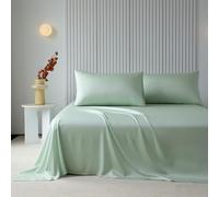 JIANINGHOME Satin Silk Bedding 245x250cm,Soft Satin Bed Sheets, Easy Care, Soft, Comfortable