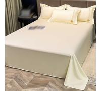 JIANINGHOME Satin Silk Bedding 250x250cm,Satin Bed Sheets,Super Soft