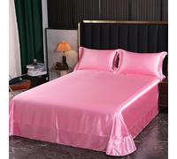 JIANINGHOME Stain Flat Sheets 50x75cm/2pcs Satin Sheet Set Luxury and Silky with Natural Sheen, Breathable, Anti Wrinkle