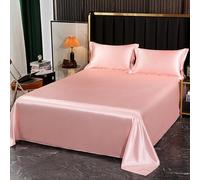 JIANINGHOME Stain Flat Sheets 50x75cm/2pcs Satin Sheet Set Luxury and Silky with Natural Sheen, Breathable, Anti Wrinkle