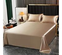JIANINGHOME Stain Flat Sheets 50x75cm/2pcs Satin Sheet Set Luxury and Silky with Natural Sheen, Breathable, Anti Wrinkle