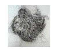 jianjunchaling Thin Skin PU Bald Spot European Hair Patches Toupee For Men 8x8cm Hair Piece Glue On Hair Replacement System Hairpiece 6 inch long Hair Pieces Replacement(Dark Brown)