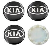 JianJunSuper 4 Pcs Car Hub Centre Caps for KIA K3 K5 RIO Sportage Sorento Optima Oprius Forte Soul Ceed Cerato,Dust Proof Waterproof Rim Cover Tyre Protect Exterior Decoration Accessories,Black-1