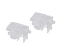 JianLing 2PCS Fish Tank Stabilizer Acrylic Inlet and Outlet Pipe Holder Aperture 22mm White Transparent Hose Holder Aquarium Filter Holder for Clamping 5-15mm Thick Glass
