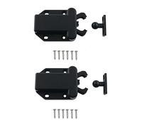JianLing 2Pcs Self Rebound Magnetic Cabinet Lock with Screws Push Lock Self Locking Feature Hidden Lock for Cabinets Wardrobes Modern Home Without Handles