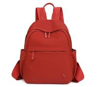 JIANLINST Mini Backpack for Women, Fashion Small Backpacks for Ladies Girls Lightweight Nylon Casual Travel Daypacks (Red)