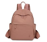 JIANLINST Mini Backpack for Women, Fashion Small Backpacks for Ladies Girls Lightweight Nylon Casual Travel Daypacks (Pink)
