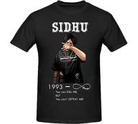 JIANNA Sidhu Moosewala Rip Legends Forever T Shirt Camisetas O-Neck Cotton Short Sleeve T-Shirt Black L