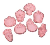 jianpan Mold - Embossing Cutter Cookie Stamper for Pastry, Cookies | Cookie Stamper with Carrot, Eggplant, Chili, Mushroom, Cabbage, Pumpkin
