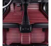 JIANQIAOFEI Leather Car Floor Mats for Range Rover Sport L494 2017-2022(RHD), All-weather Custom Liners Full Set Dustproof Protection Carpet Mat Accessories,F/Wine red