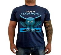 JIANSHANG Men's Rush Fly by Night Ver. Album Cover T Shirt Navy XXL
