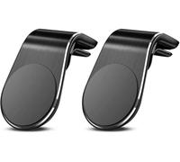 JIANSHUILIAN 2Pcs Black Universal Phone Holder Clip Car Air Vent Magnetic Mount Holder Bracket for GPS Suporte Celular Car Phone, Vent Clip Phone Holder,Cell Phone Automobile Cradles