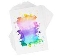 JIANTA 130 Sheets of Watercolour Paper, 300gsm Watercolour Pad, 10.2 x 15.2 cm Watercolour Card, Watercolour Paper Postcard for Children, Students, Adults, Artists Painting & Drawing (4 x 6 Inches)