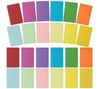 JIANTA 24Pcs A6 Notebooks, 12 Colours Small A6 Lined Notepad, Colorful Rainbow Kraft Cover Lined Pages Notebooks for Travel Journal, Diary, Notes