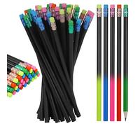 JIANTA 34 Pcs Color Changing Mood Pencils with Eraser, Heat Activated Color Thermochromic HB Wooden Pencils for Back to School, Birthday Gift, Party Favors