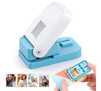 JIANTA Rectangular Postage Stamp Punch, 1x0.8inch Portable Lever Action Hole Punch, Heavy Duty Motif Cutter for Card Making, Scrapbooking, Handmade DIY Art Crafts Projects