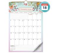 JIANTA Wall Calendar 2025-2026 UK, 2026 Calendar Month to View Family Planner A3, Large Vertical Calendar, 18 Months from July 2025 - December 2026