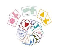 Jianwen Magnetic 3D Shapes Flash Cards, Geometry Math Manipulatives