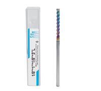 JIANXING 1/2" Super Long Carbide Square End Mill for Aluminum, Copper Alloy, Plastic, 3" Full Length End Mill Bit, 3 Flute HRC 55Deg DLC Coating, CNC Router Bit (1 piece)