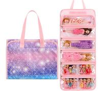 JIANYA Dolls Storage Bag Toys Display Carrying Storage Organizer Clear View Compatible with All Surprise Dolls Small Toy, Mermaid Scales