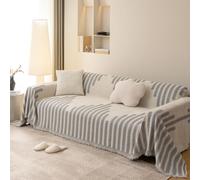 jianyana Sofa Covers Soft Durable Reversible Chenille Sofa Slipcover Couch Covers Modern Plaid Universal Furniture Protector for 1 2 3 4 Seater Sofa Loveseat L-shape Corner Futon Sofas