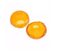 JIANYISR Indicator Light For Harley For Dyna Softail Electra Glide Road King S&portster 883 1200 Smoked Red Yellow Motorcycle Indicator Lens Light Caps Cover(2 pair yellow)
