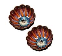 Jianzhan Tea Cup, Ceramic Tenmoku Small Bowl Handmade Teaware Chinese Kung Fu Master's Cup for Mother, Father, Friends(B)