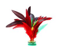Jianzi Shuttlecock Colour Feather Foot Step Toy, Weighted Base, Traditional Game Design, Outdoor Park Theme, Durable Balance Building, High Bounce Motion, Street Sport Foot